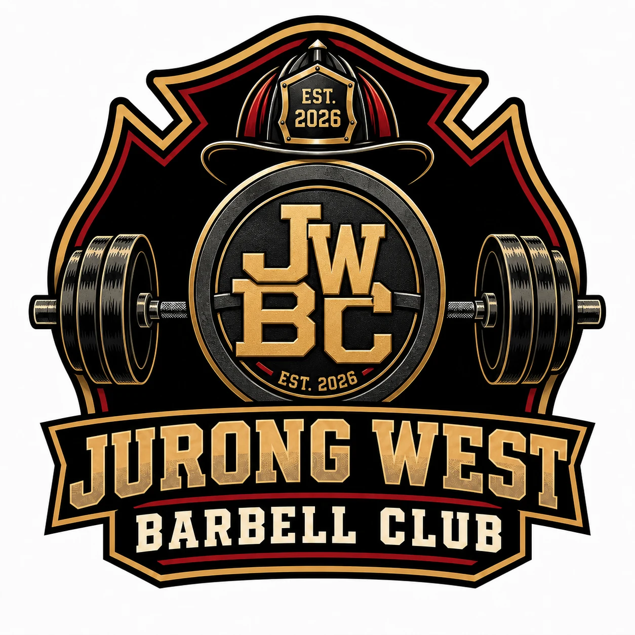 JWBC minimalist barbell emblem